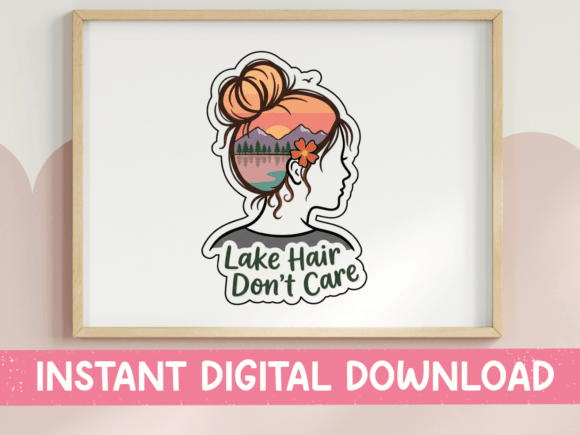 Download Lake Hair Dont Care Summer Design - Lake Collection