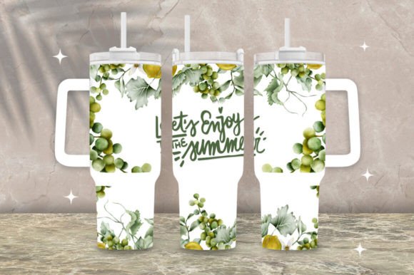 Download Green Floral Stanley 40oz Tumbler Wrap - 40oz Collection