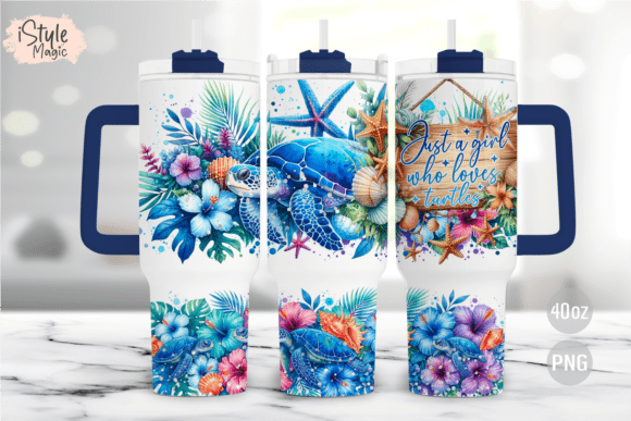 Download Sea Turtles 40oz Tumbler Wrap - 40oz Collection
