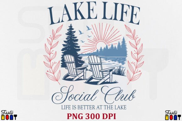 Download Summer Lake Life Social Club PNG - Lake Collection