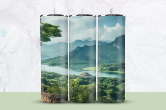 Download Nature with Lake Tumbler Wrap - Lake Collection