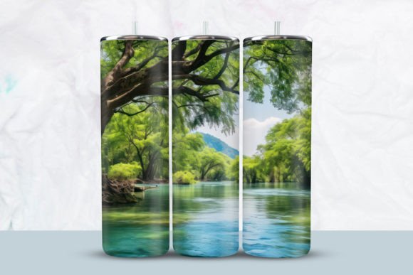 Download Nature with Lake Tumbler Wrap - Lake Collection