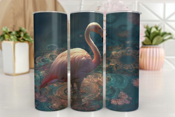 Download Flamingo Tumbler Design Rainbow - Flamingo tumbler design Collection