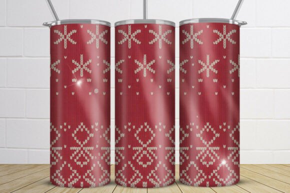 Download Nordic Snowflake Christmas Tumbler Wrap - Lake Collection