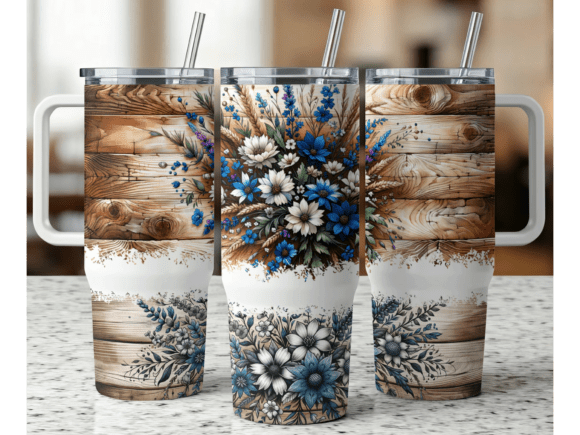 Download Western Flower 40oz Tumbler Wrap - 40oz Collection