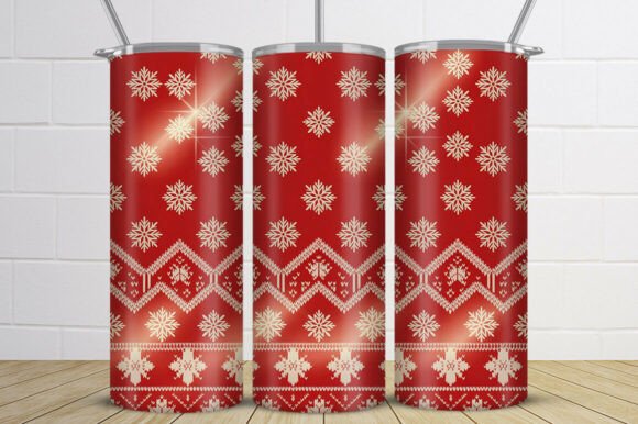 Download Nordic Snowflake Christmas Tumbler Wrap - Lake Collection
