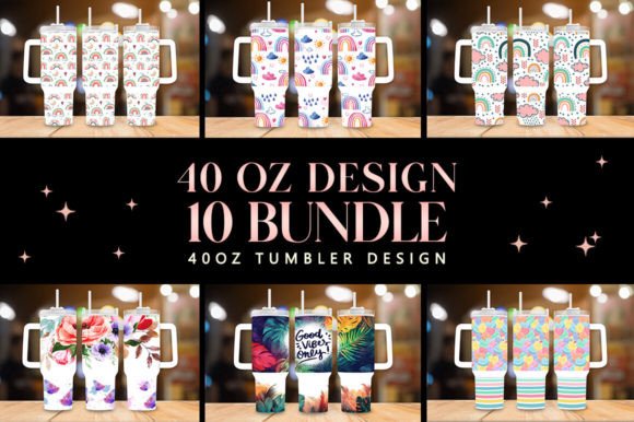 Download Tropical Floral 40oz Tumbler Wrap Bundle - 40oz Collection