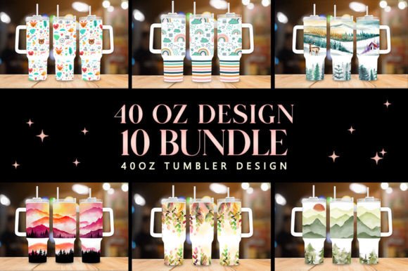 Download Mountain 40oz Tumbler Wrap Bundle - 40oz Collection