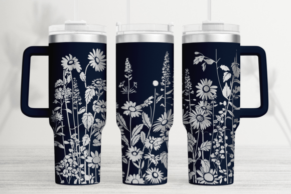 Download Wildflower 40oz Laser Tumbler Wrap SVG - 40oz Collection