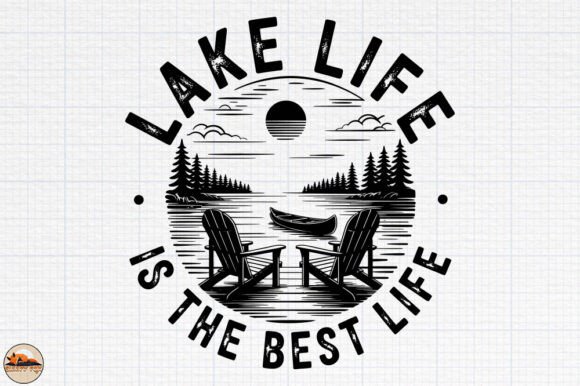 Download Lake Life Fishing Sublimation Design PNG - Lake Collection