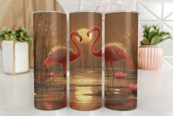 Download Flamingo Tumbler Design Colorful - Flamingo tumbler design Collection