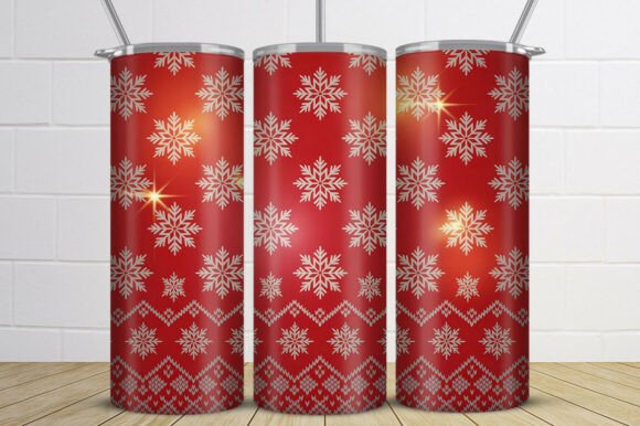 Download Nordic Snowflake Christmas Tumbler Wrap - Lake Collection