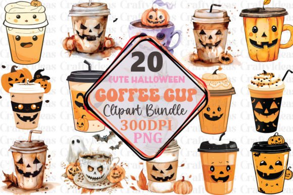Download Cute Halloween Coffee Cup Clipart - Premium Resources