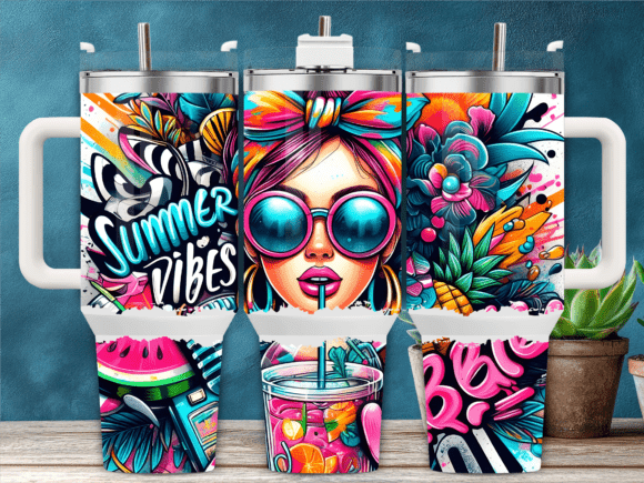 Download Cool Summer Girl Graffiti 40oz Tumbler - 40oz Collection