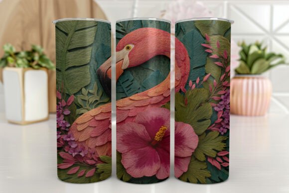 Download Flamingo Tumbler Design Colorful - Flamingo tumbler design Collection